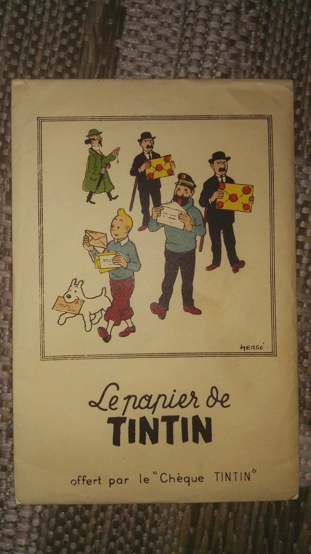 LE PAPIER DE TINTIN  -  OFFERT PAR LE "CHEQUE-TINTIN-HERGE " - Lettres De Change