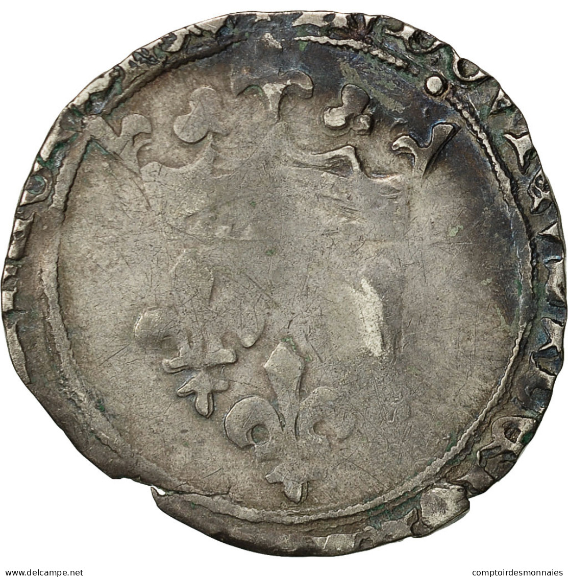 Monnaie, France, Louis XI, Gros De Roi, Montpellier, B, Argent, Duplessy:548 - 1461-1483 Luigi XI Il Prudente