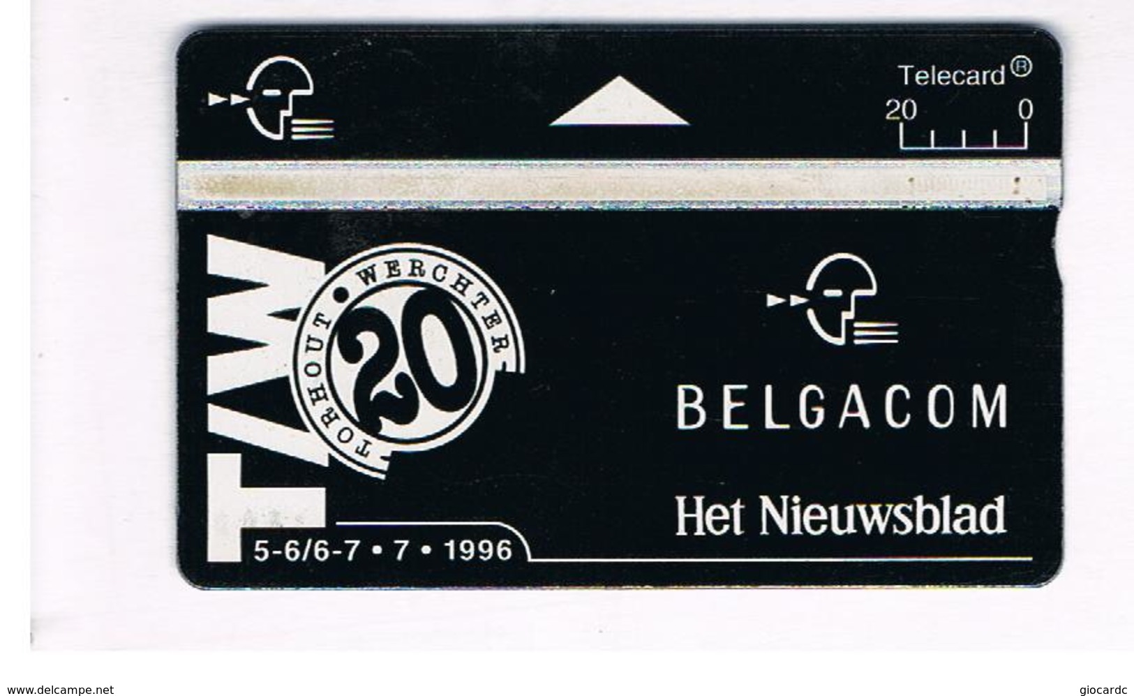 BELGIO (BELGIUM) -  1996  T.W.             - USED - RIF. 10836 - Publicité