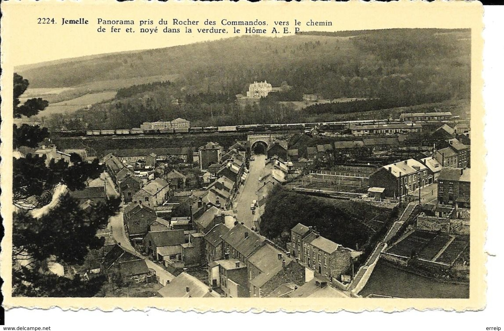 Rochefort 2224 Jemelle Panorama Pris Du Rocher Des Commandos Vers Le Chemin De Fer - Rochefort