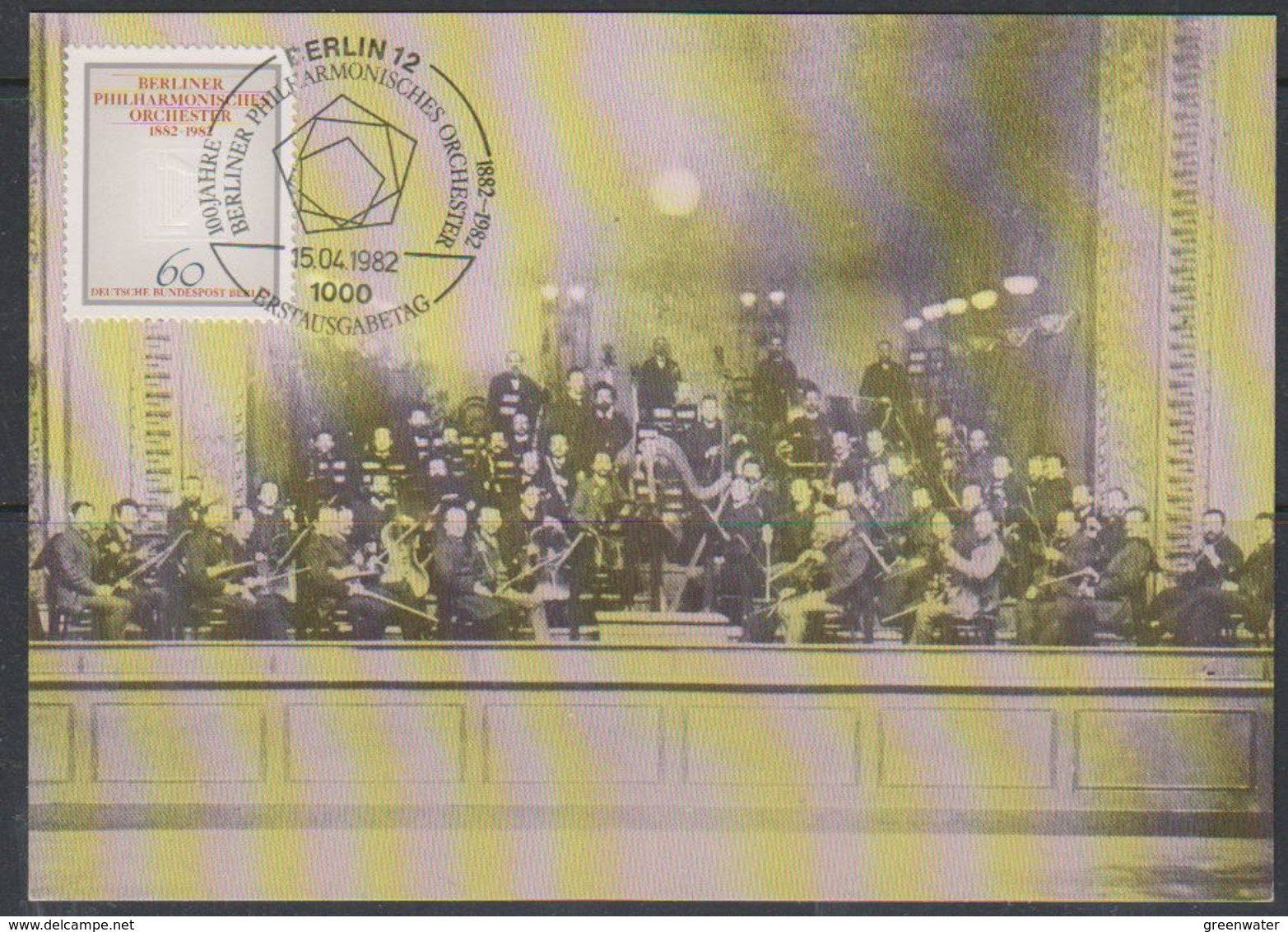 Berlin 1982 Berliner Philharmonisches Orchester 1v Maximum Card (38331) - Maximum Kaarten