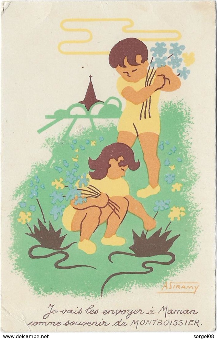 63 Souvenir De MONTBOISSIER Enfants Illustrateur Siramy - Autres & Non Classés