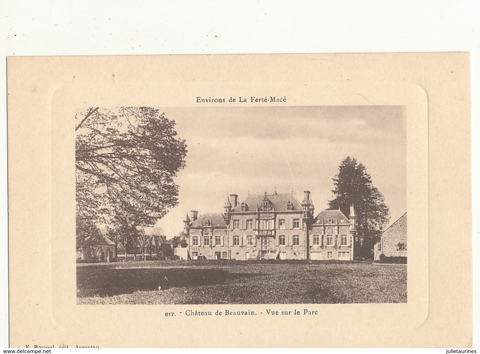 61 CHATEAU DE BEAUVAIN VUE SUR LE PARC CPA BON ETAT - Autres & Non Classés