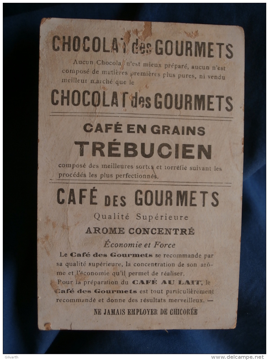 Chromo Chocolat Des Gourmets, Café Trébucien - Maréchal De France Villars  L376 - Autres & Non Classés