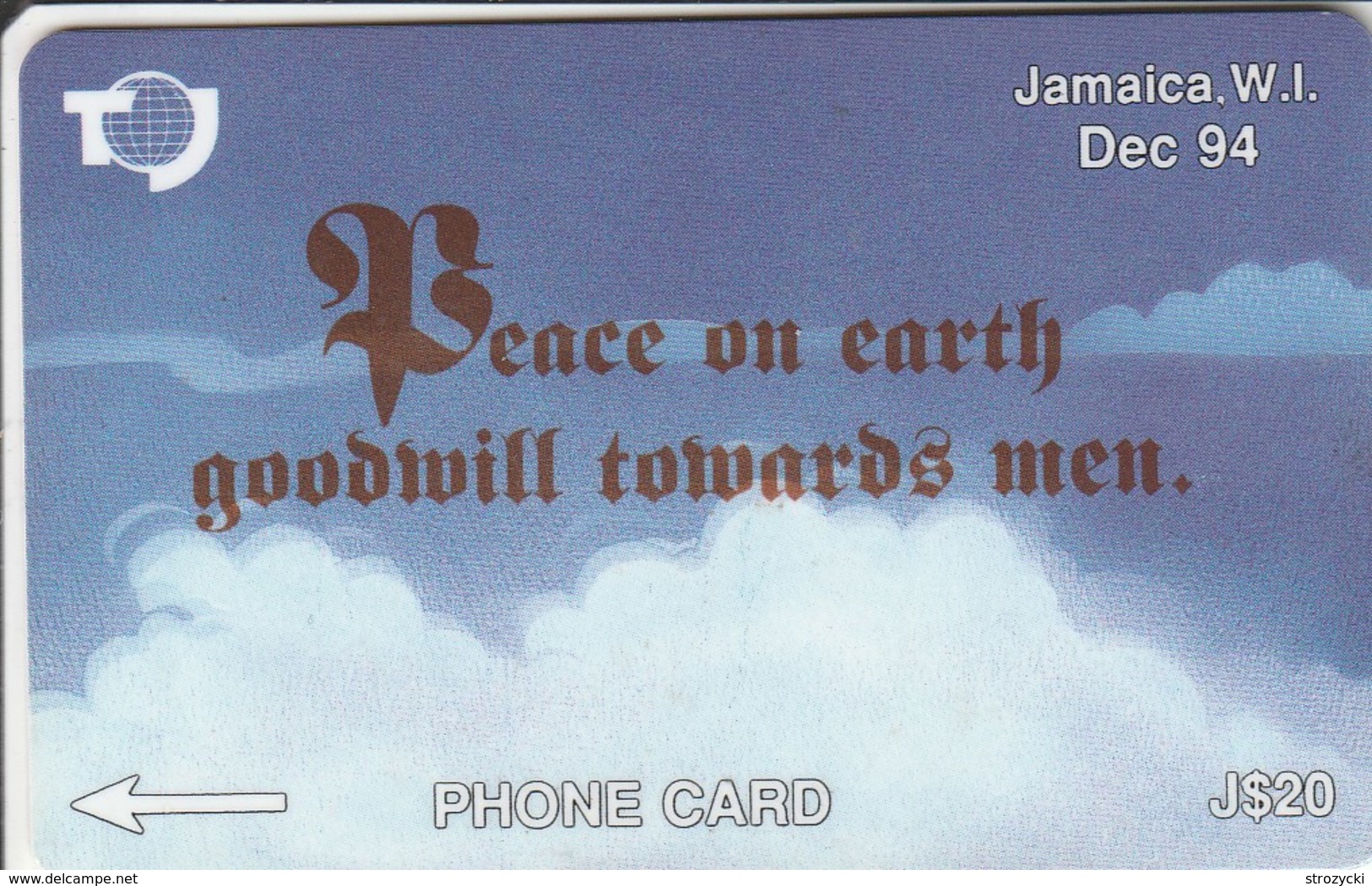 Jamaica - Peace On Earth - December 94 (New Logo) - 19JAMC - Jamaïque