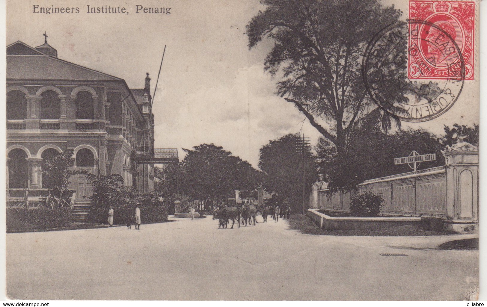 MALAYSIE : PENANG . CP . CAD . D'HOTEL EASTERN ET ORIENTAL . 1910 . - Penang