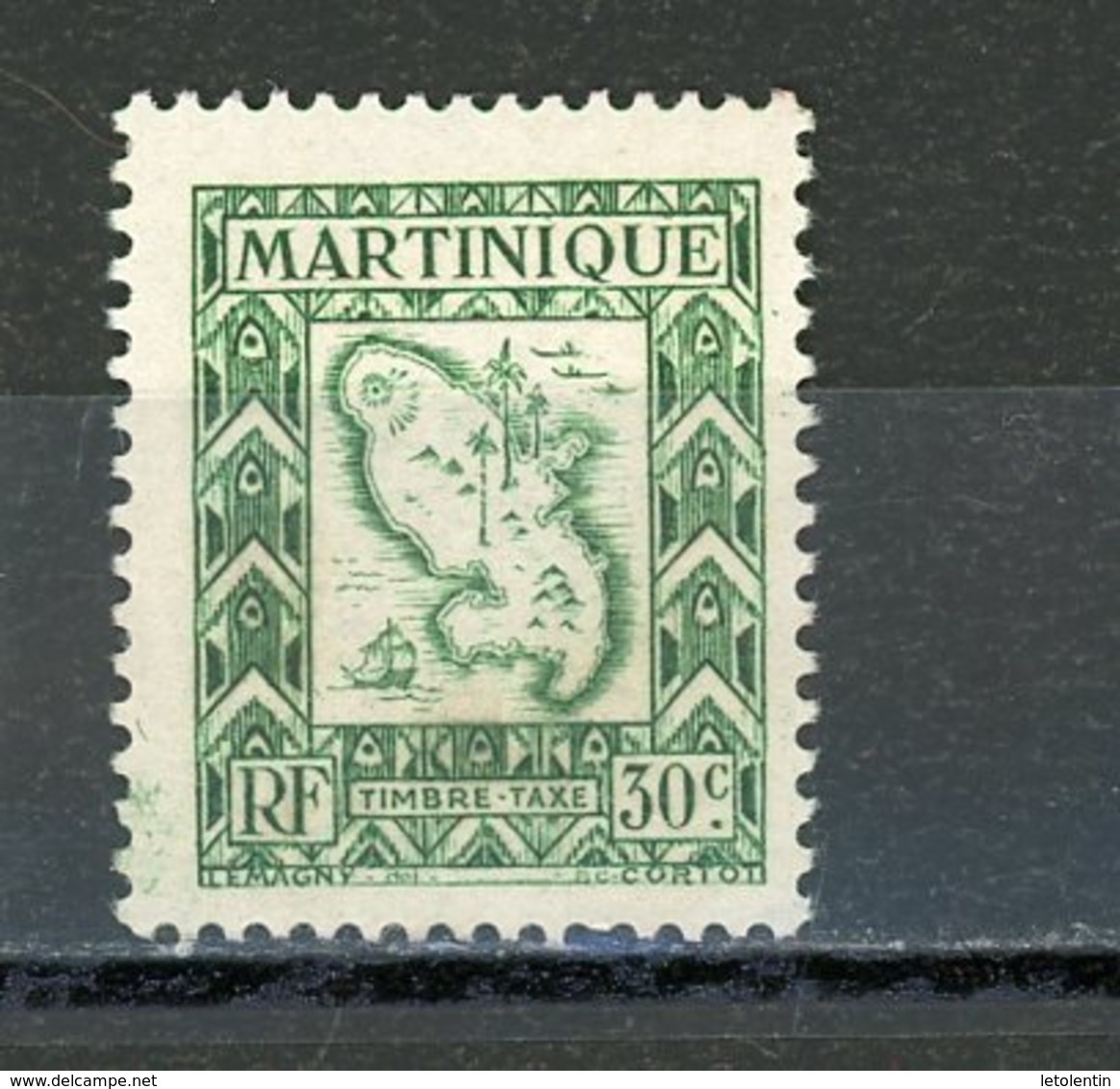 MARTINIQUE - TAXE - N° Yvert  28 (*) - Portomarken