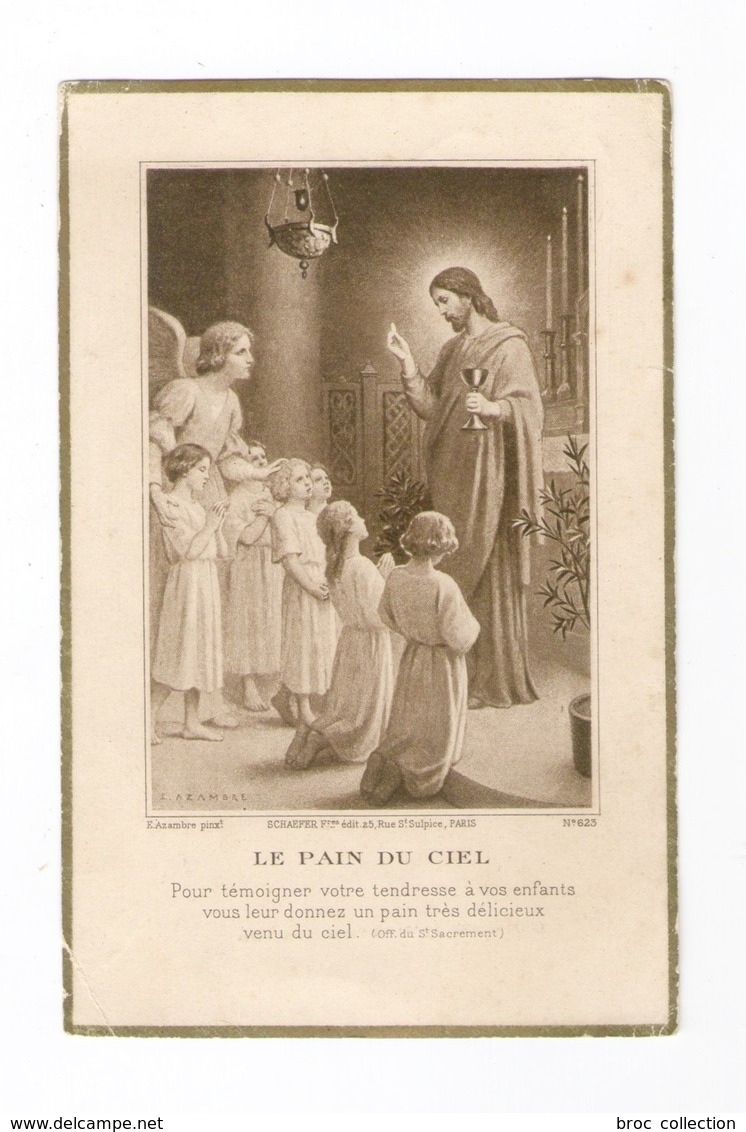 Le Vilhain, 1re Communion De Madeleine Deret, 1924 - Imágenes Religiosas
