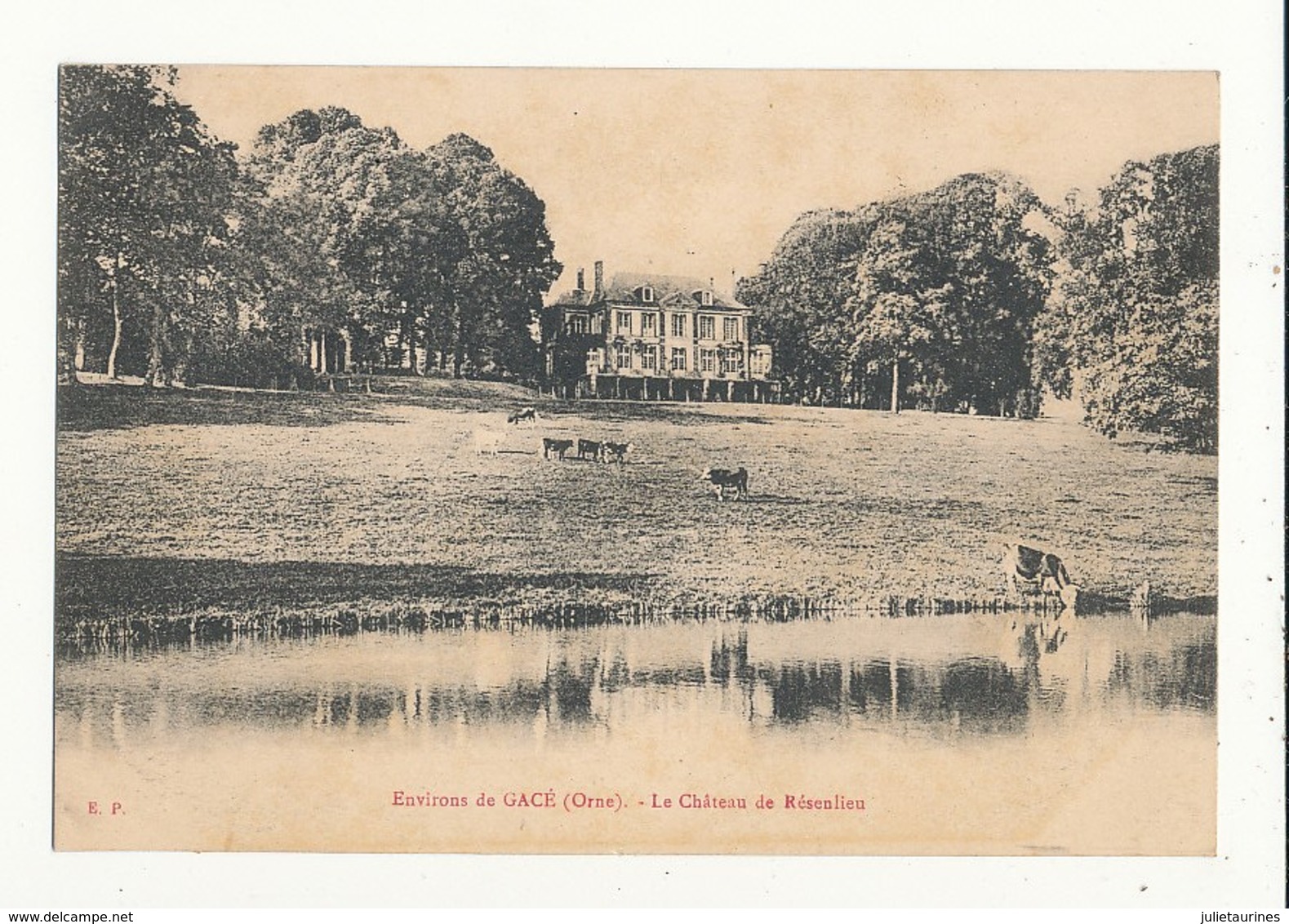 61 LE CHATEAU DE RESENLIEU ENVIRONS DE GACE  CPA BON ETAT - Autres & Non Classés