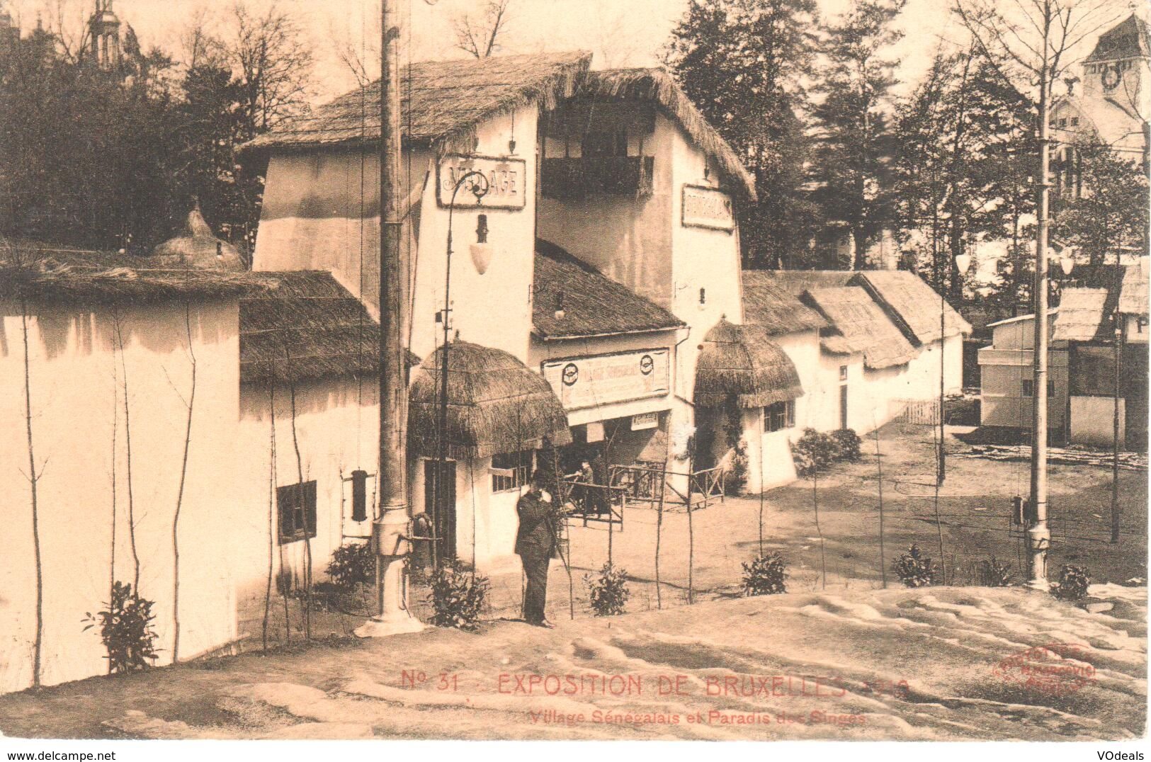 Bruxelles - CPA - Brussel - Exposition 1910 - Village Sénégalais - Expositions Universelles