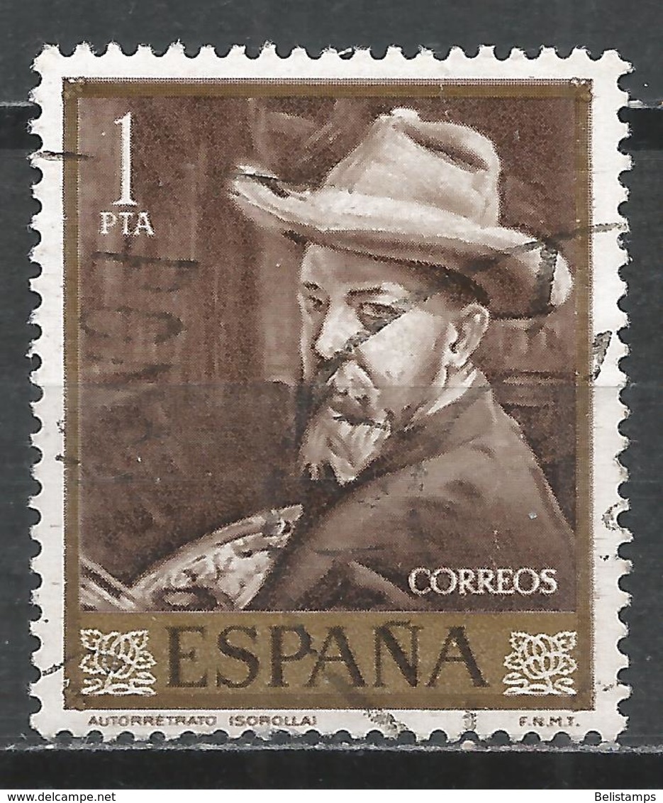 Spain 1964. Scott #1219 (U) Painting By Sorolla, Selft-Portrait - Oblitérés