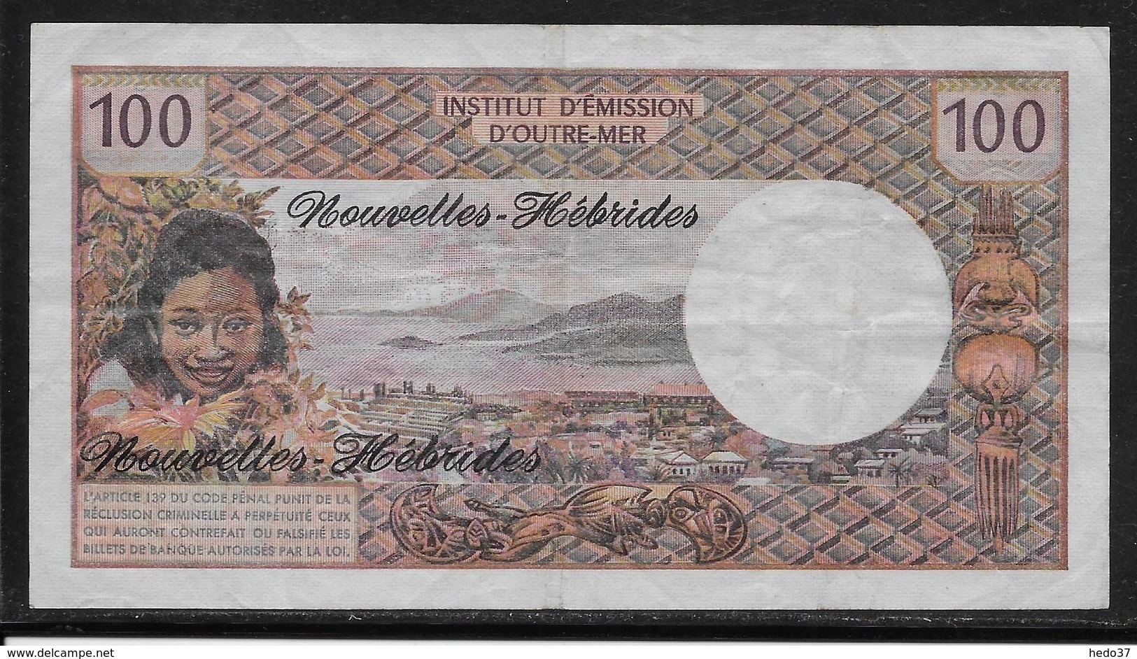 Nouvelles Hébrides - 100 Francs - 1975 - Pick N°18c - TTB - Other - Oceania