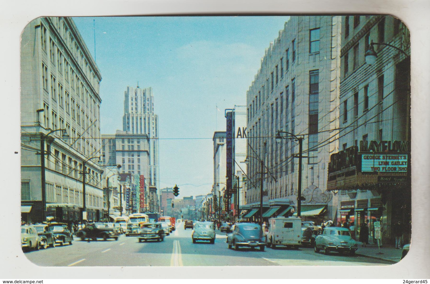 3 CPSM AKRON (Etats Unis Ohio) - Firestone Research Laboratory, View Of Viaduct, Main Street Looking North - Akron