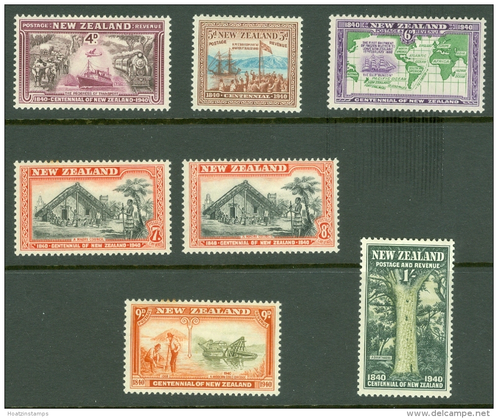 New Zealand: 1940   Centennial Set    SG613-625   MH - Neufs