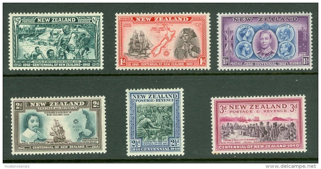 New Zealand: 1940   Centennial Set    SG613-625   MH - Neufs