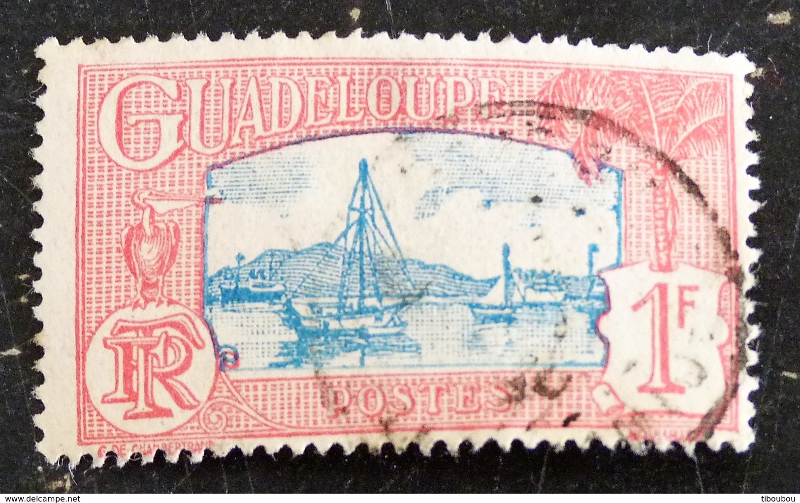 GUADELOUPE YT 114 OBLITERE - PORT DE POINTE A PITRE - Oblitérés