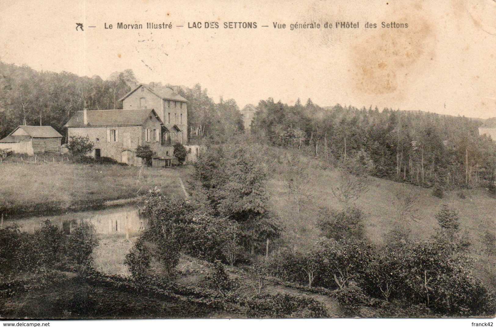 58. Lac Des Settons. Vue Générale De L'hôtel Des Settons - Autres & Non Classés