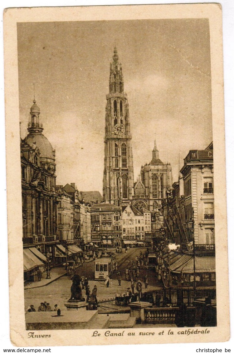 Antwerpen, Anvers Le Canal Au Sucre Et La Cathédrale (pk44350) - Antwerpen