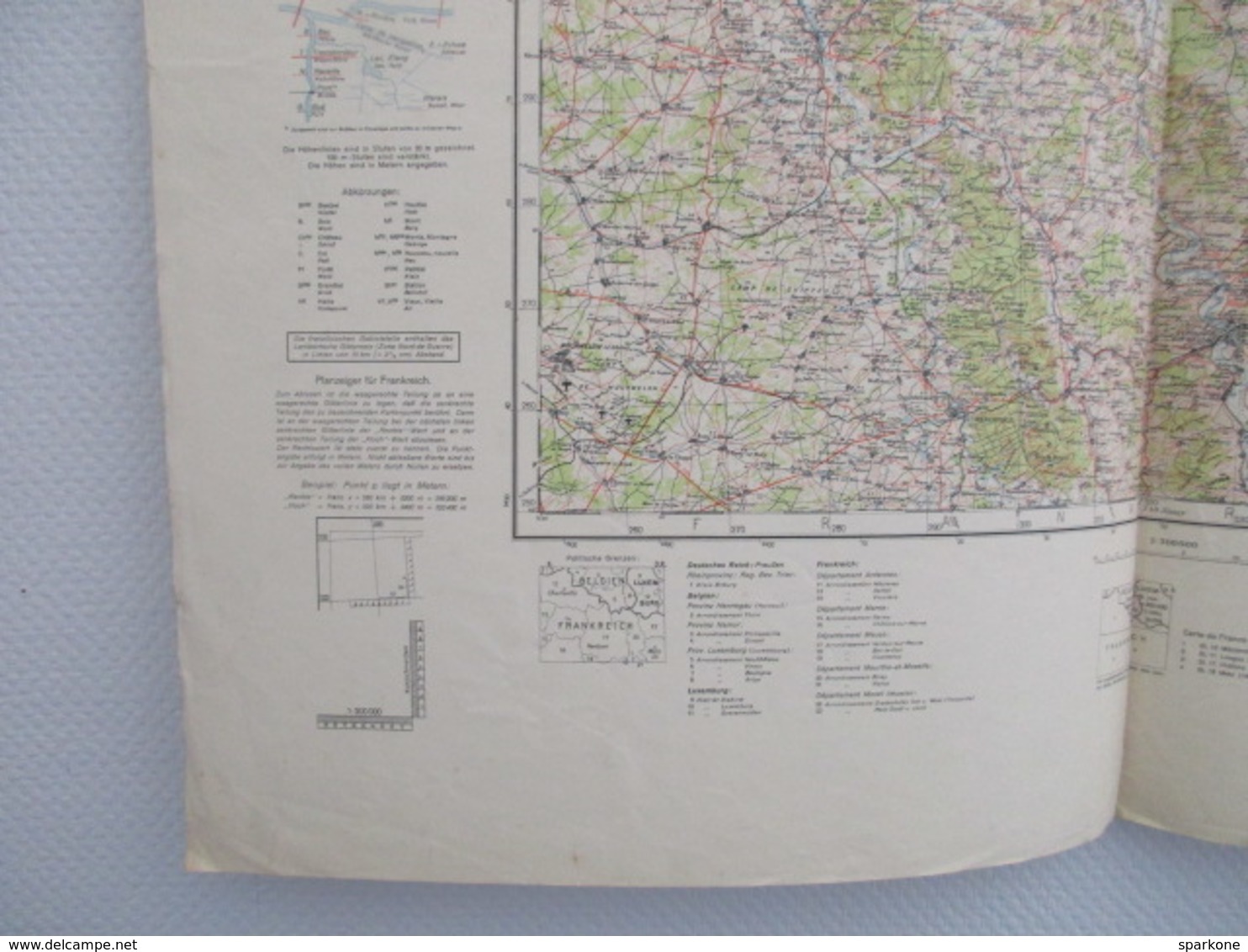 Übersichtskarte Von Mitteleuropa - J 50 - Metz / 1:300000 - Other & Unclassified