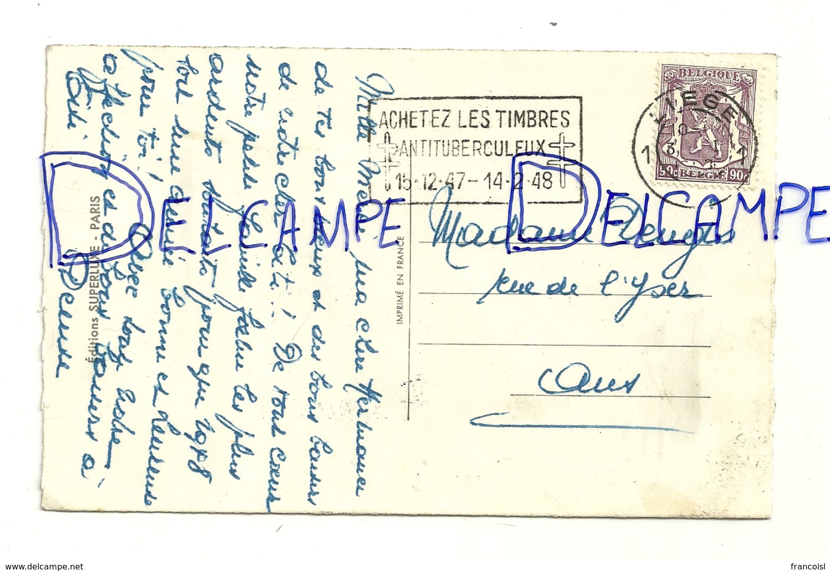 Bonne Année. Brouette De Chats. Signée Luce André. 1948. Editions Superluxe - Paris - Autres & Non Classés