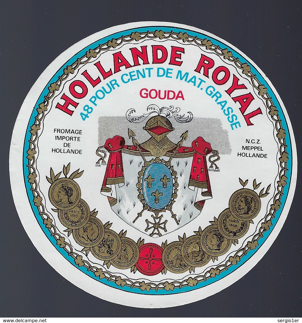 1 Etiquette Fromage -  Hollande A Voir !   Gouda Hollande Royal - Cheese