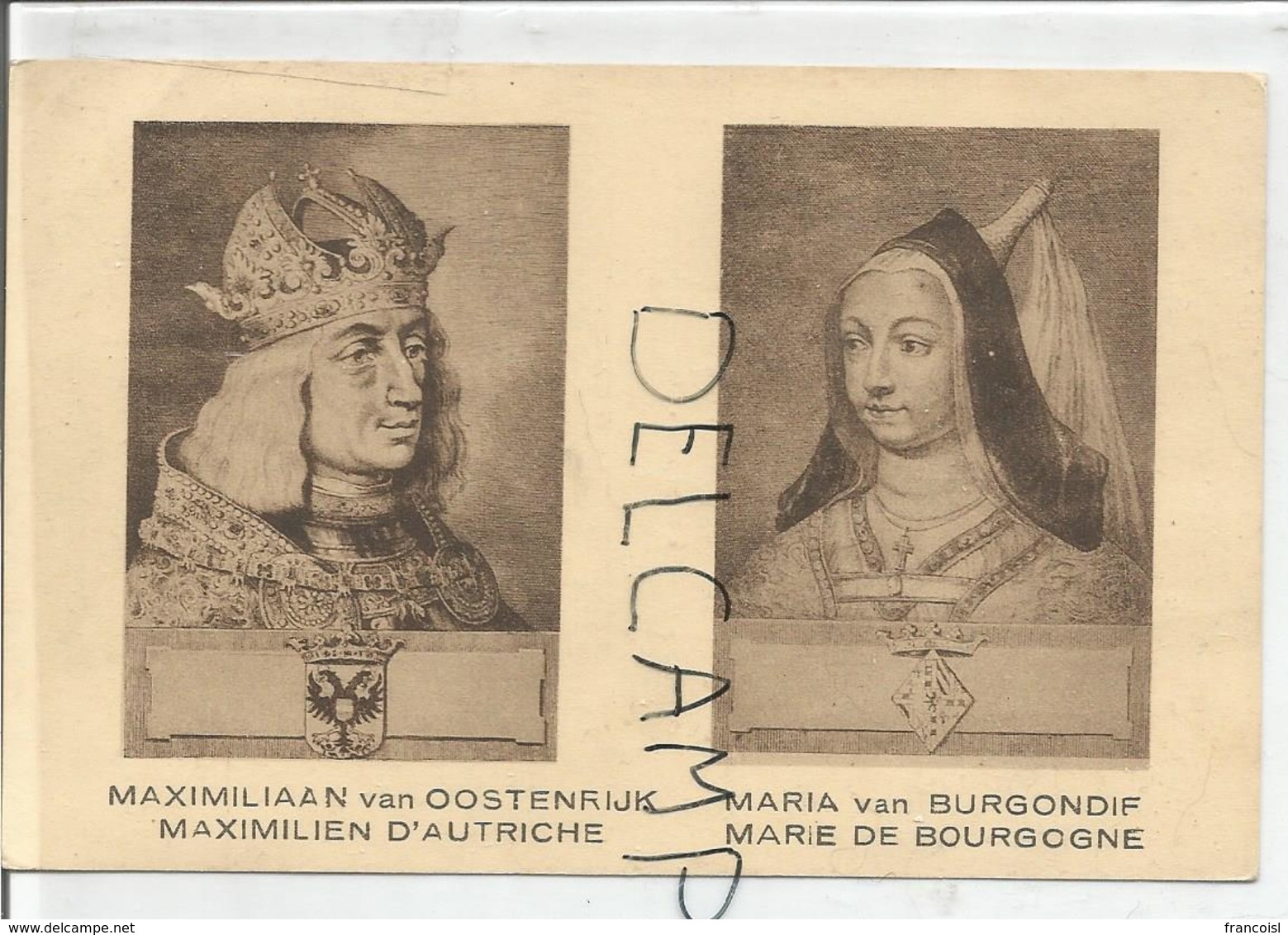 Portraits Historiques. Classic. Maximilien D'Autriche Et Marie De Bourgogne. - Histoire