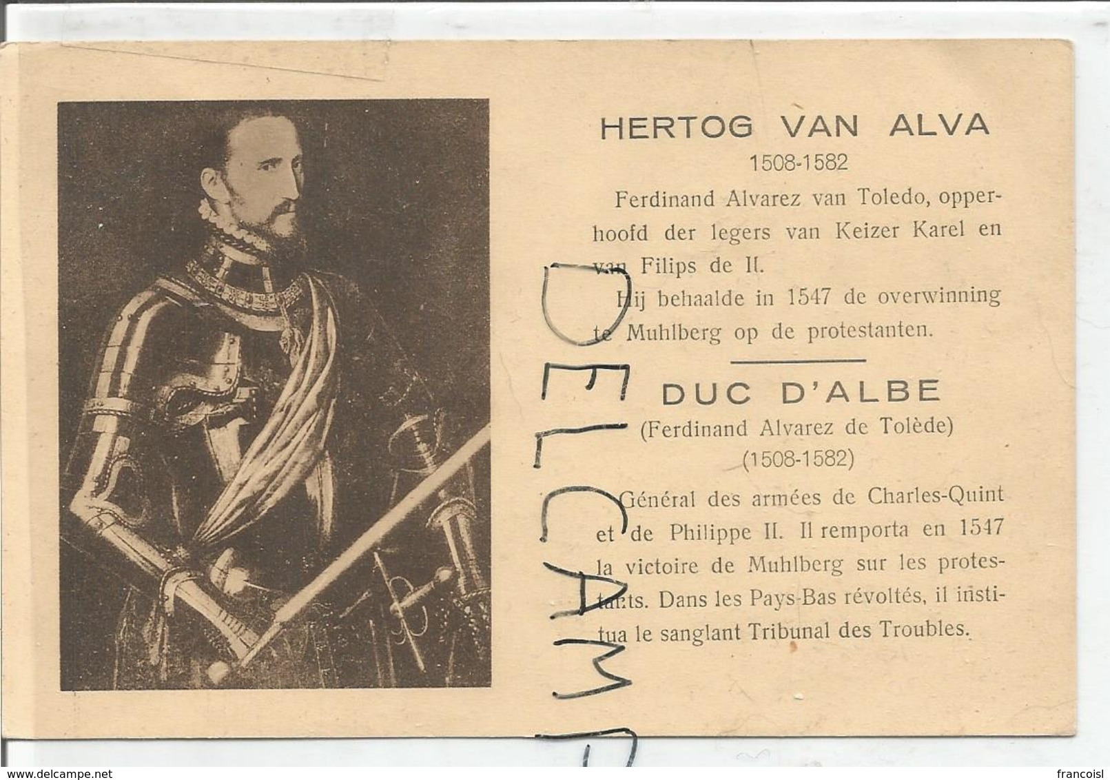 Portraits Historiques. Classic. Duc D'Albe. - Histoire