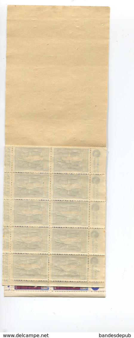 CARNET ANCIEN 1930 Complet 20 Timbres  Tuberculose Antituberculeux PUB SUCHARD NESTLE GIBBS DENT FYFFES BANANES - Antituberculeux