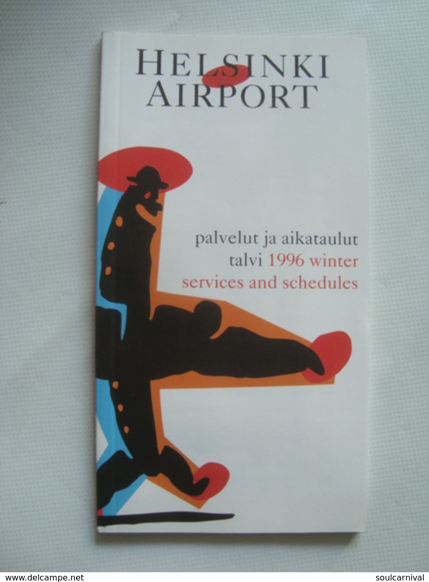 HELSINKI AIRPORT. 1996 WINTER SERVICES AND SCHEDULES - FINLAND, 1996. - Autres & Non Classés