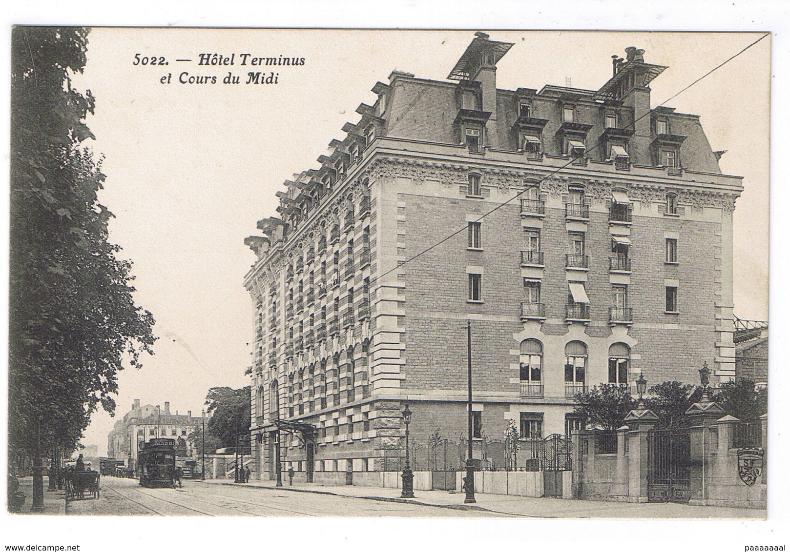 LYON  HOTEL TERMINUS ET COURS DU MIDI - Autres & Non Classés