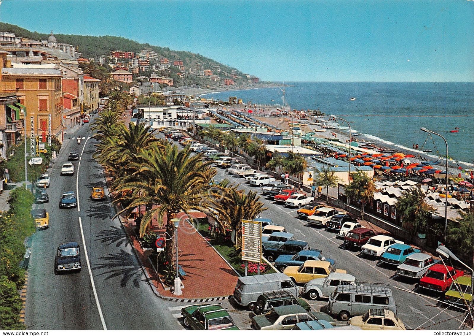 Cartolina Genova Cogoleto Lungomare Auto D'epoca 1978 - Genova (Genua)