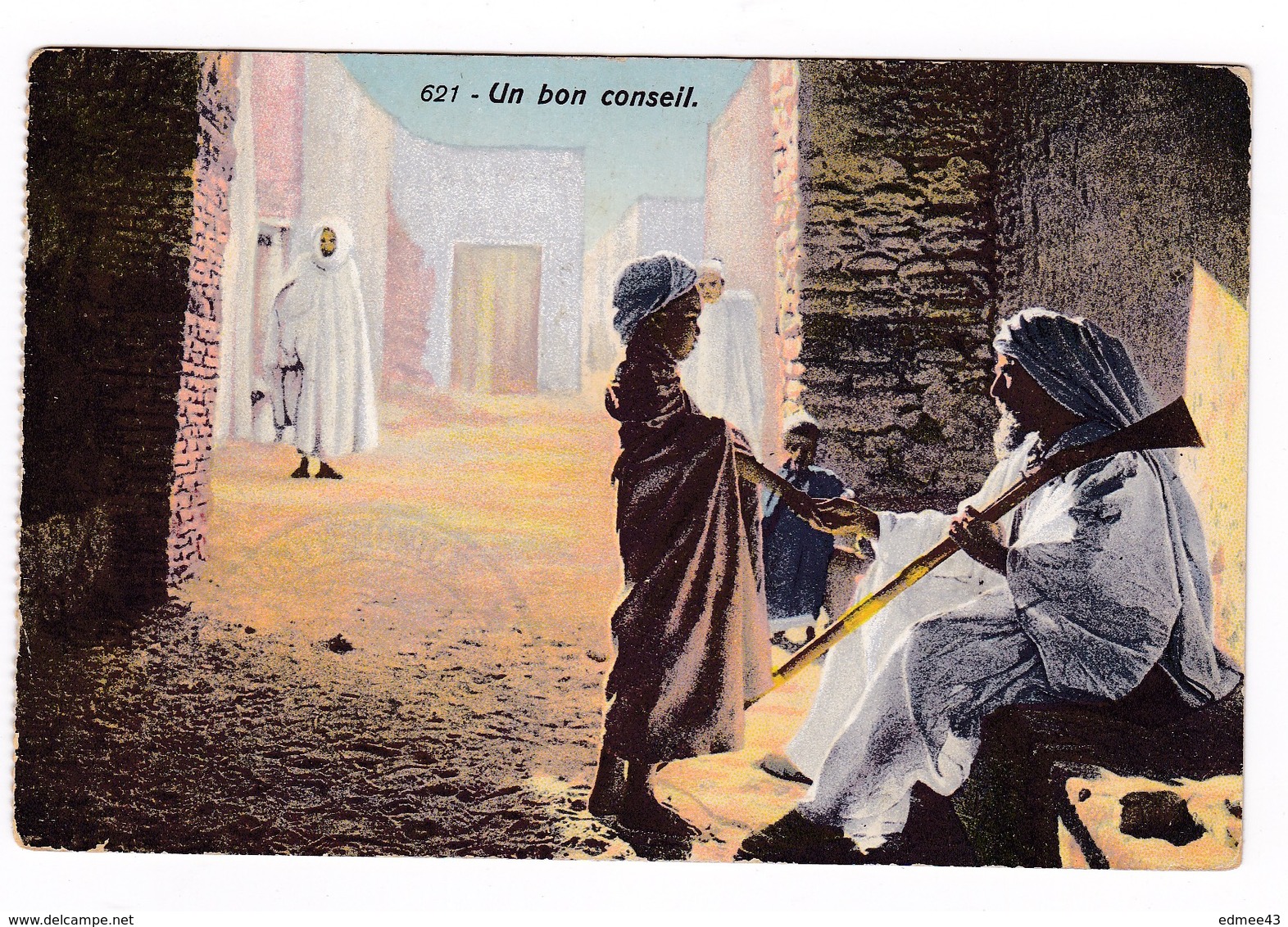 Jolie CP Coul. Maroc, Un Bon Conseil. A Voyagé En 1914. - Other & Unclassified