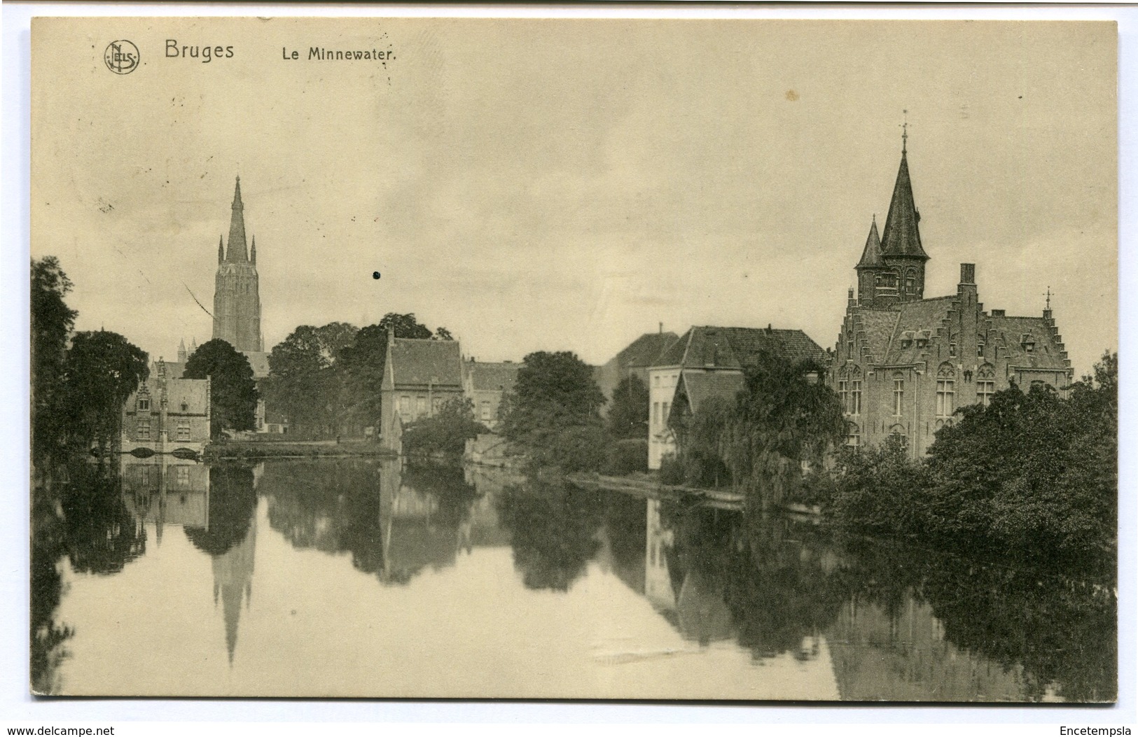 CPA - Carte Postale - Belgique - Brugge - Bruges - Le Minnewater - 1921 (CP2083) - Brugge