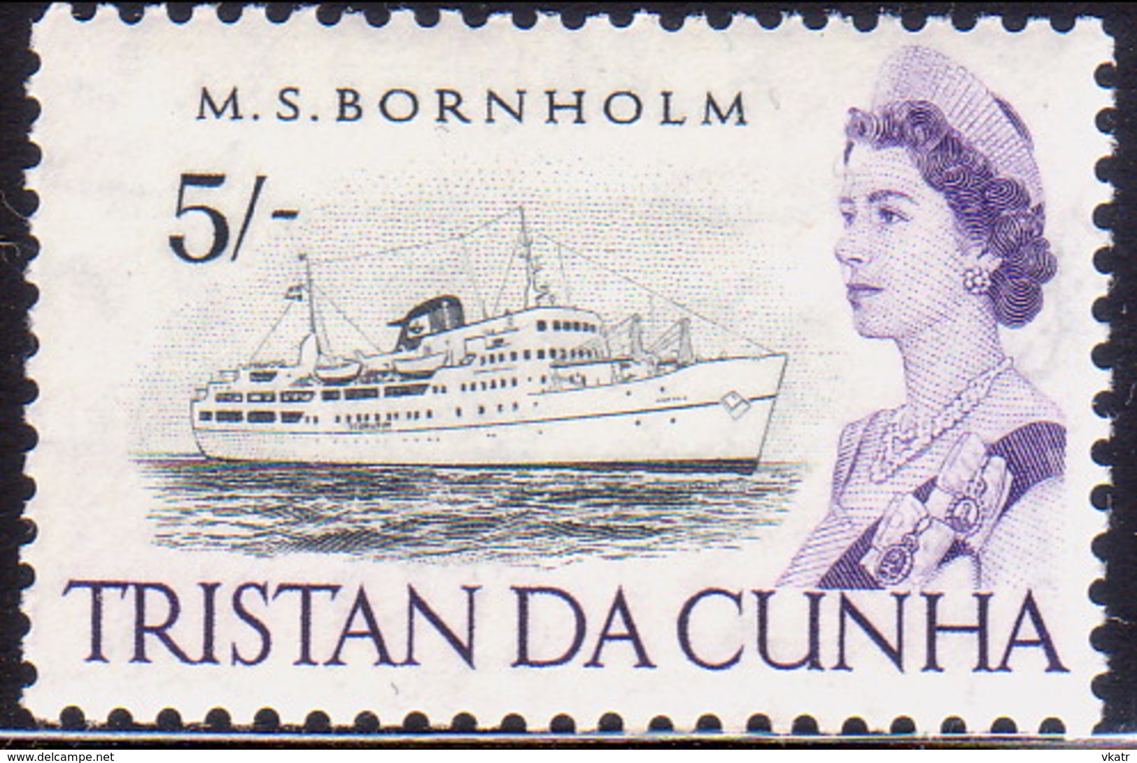 TRISTAN DA CUNHA 1965 SG #83 5sh MH - Tristan Da Cunha