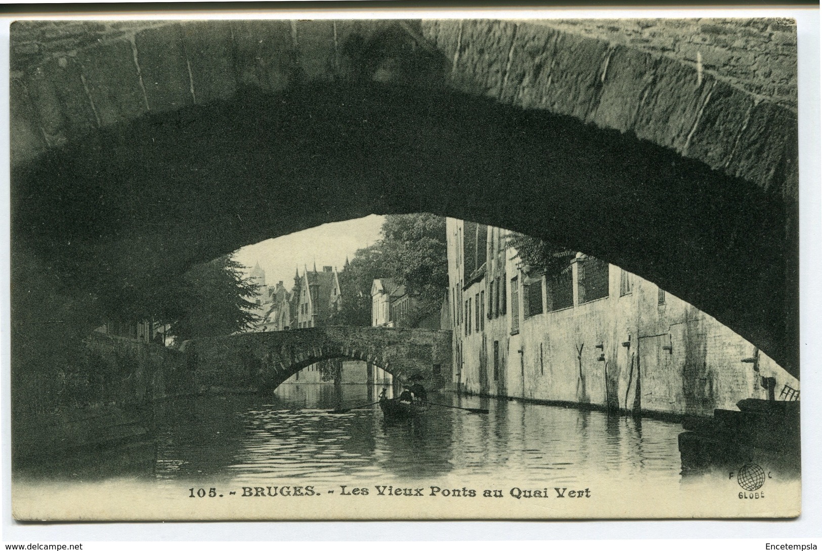 CPA - Carte Postale - Belgique - Brugge - Bruges - Les Vieux Ponts Au Quai Vert - 1914 (CP2087) - Brugge