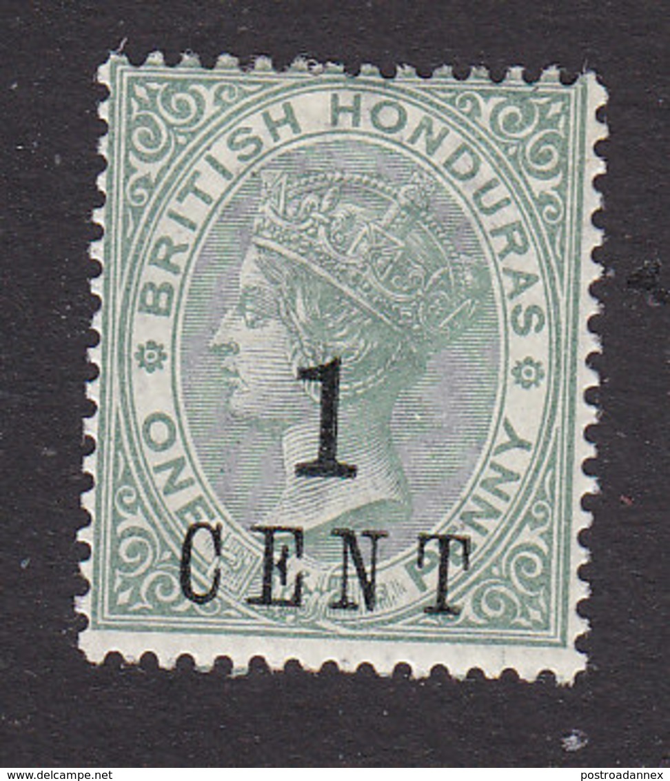 British Honduras, Scott #47, Mint Hinged, Victoria Surcharged, Issued 1892 - British Honduras (...-1970)