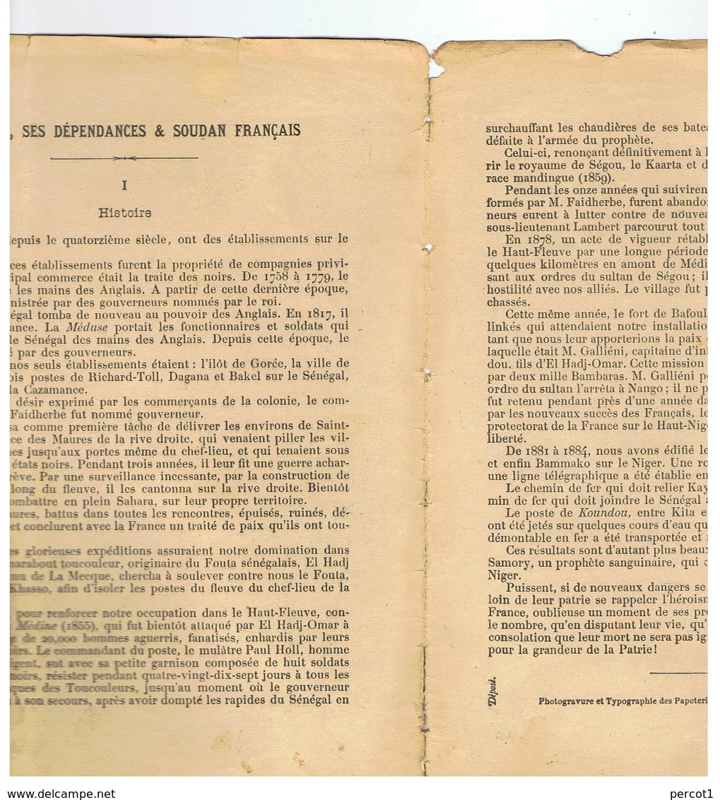 JM19.04 / PROTEGE- CAHIERS -  LES COLONIES FRANCAISES / SENEGAL ET SOUDAN / DEFENSE DE MEDINE - Book Covers