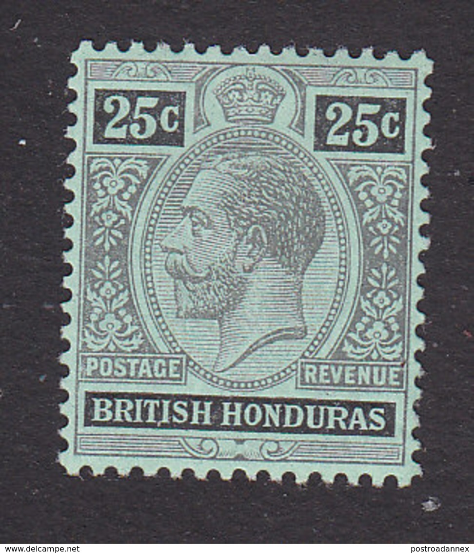 British Honduras, Scott #80a, Mint Hinged, King George V, Issued 1913 - British Honduras (...-1970)