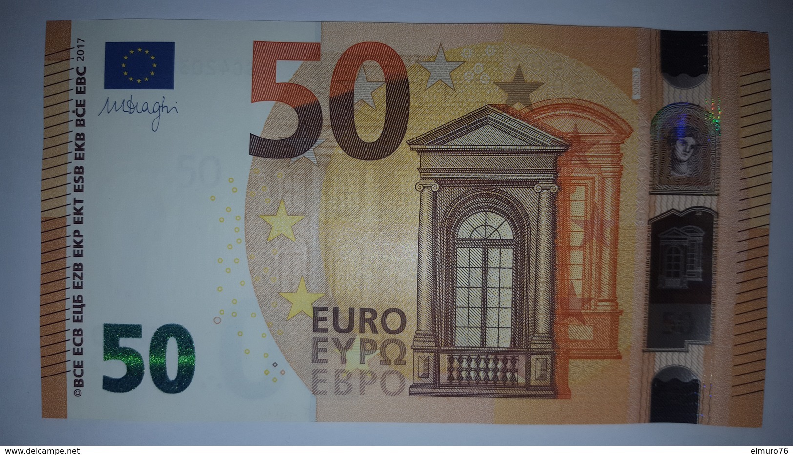 50 EURO S006D3 Italy DRAGHI Serie SC Ch 20 Perfect UNC - 50 Euro