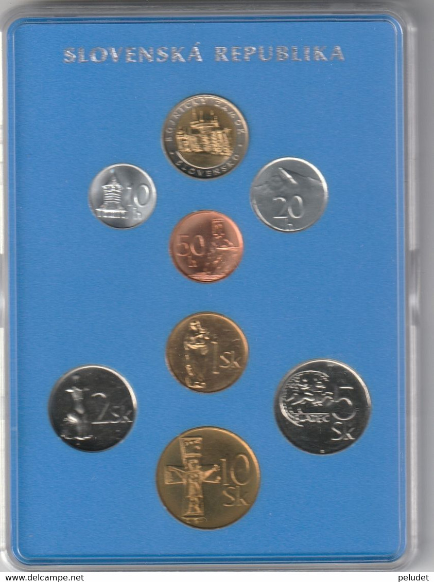 Slovakia Coin Set 2002 - Slovak Coins 2002 - Eslovaquia