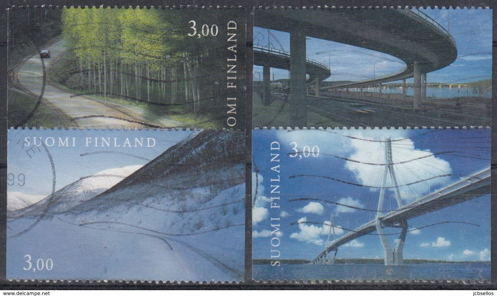 FINLANDIA 1999 Nº 1435/38 USADO - Usados