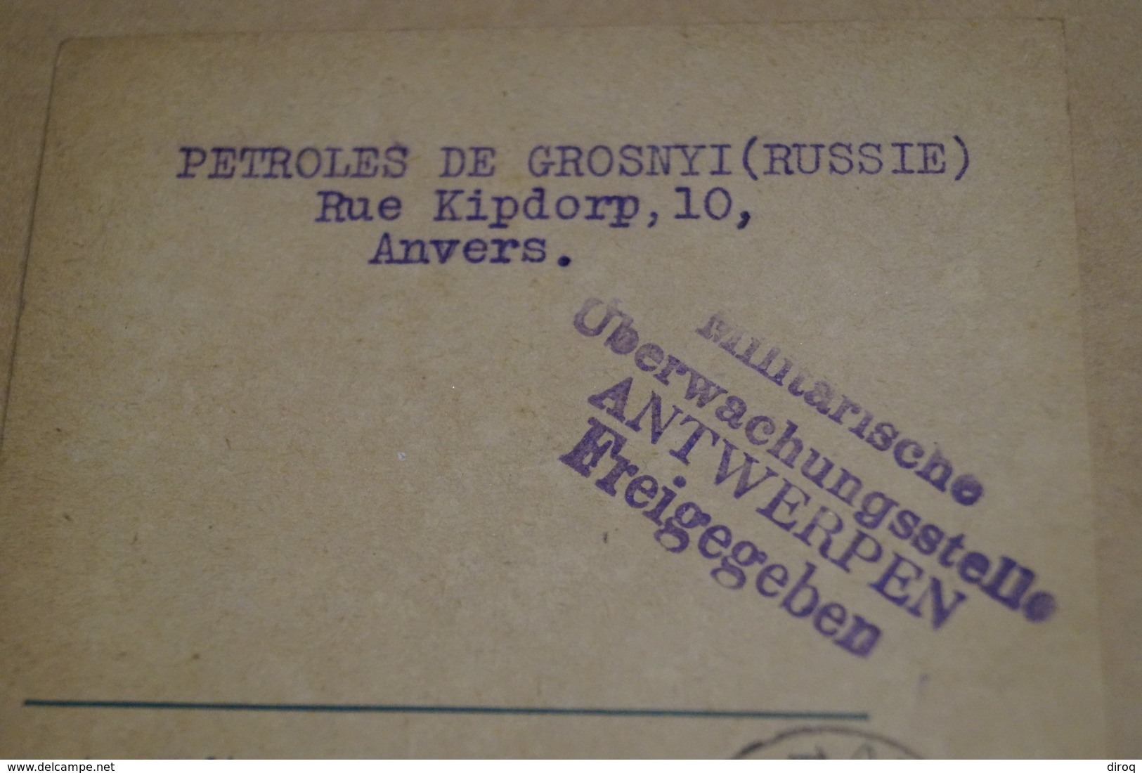 Belle Oblitération Militaire Gent - Anvers,1916, Occupation Allemande,guerre 14-18,carte Manuscrite - Deutsche Armee