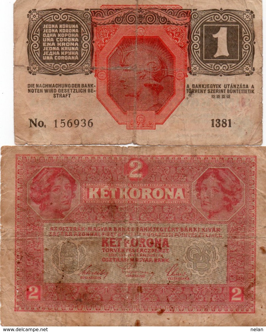 AUSTRIA 1,2 KRONEN 1916  P-20,21CIRCOLATA - Austria