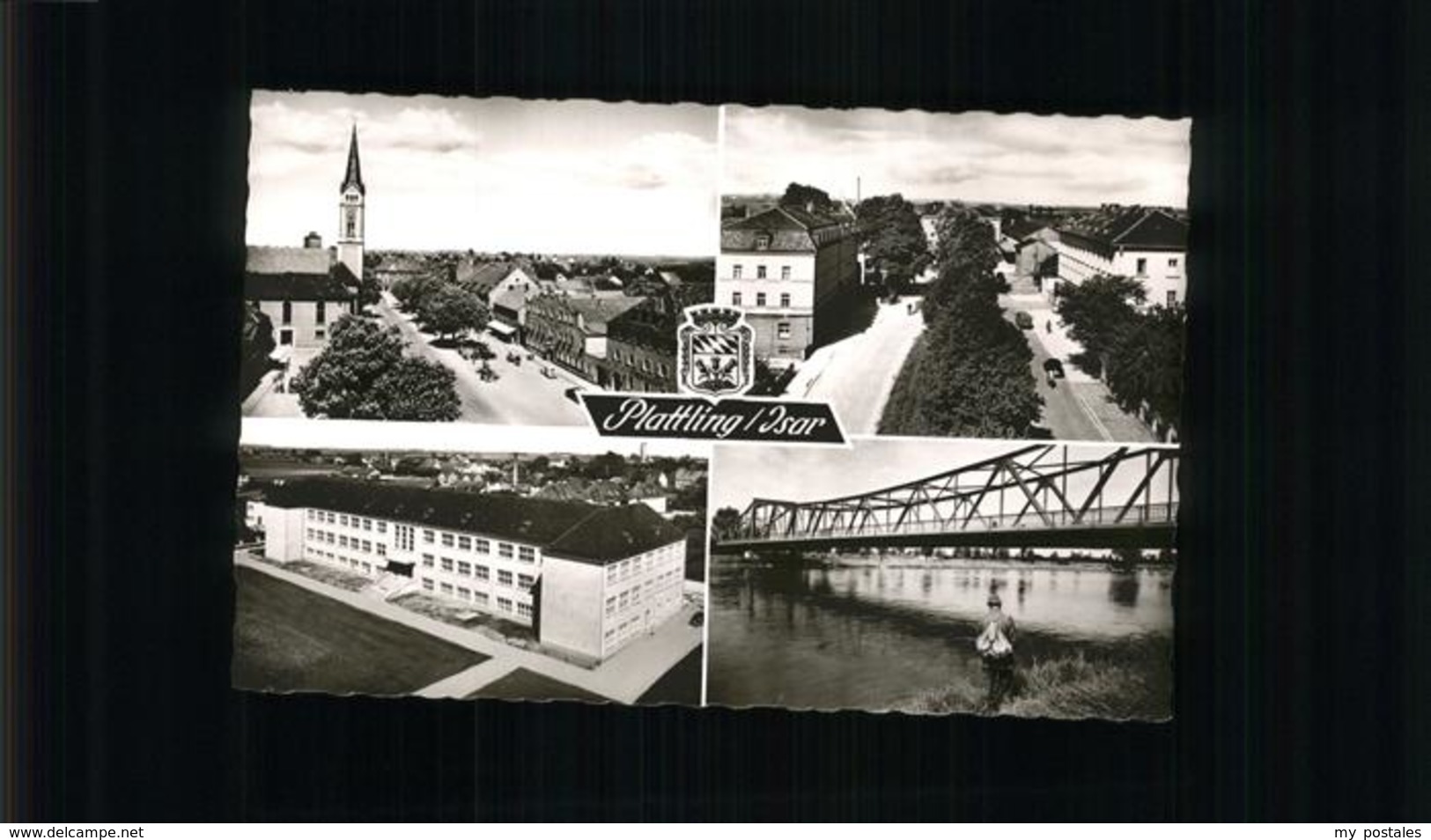 41240847 Plattling Isar Bayern Isar, Stadtwappen Plattling - Plattling