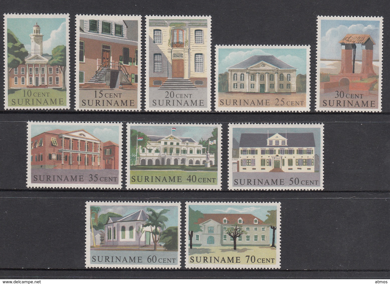 Suriname MNH NVPH Nr 361/70 From 1961 / Catw 10.10 EUR - Suriname