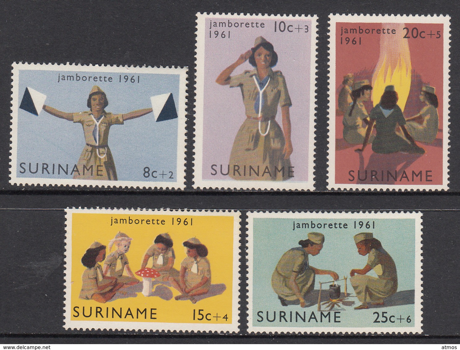 Suriname MNH NVPH Nr 371/75 From 1961 / Catw 3.70 EUR - Suriname