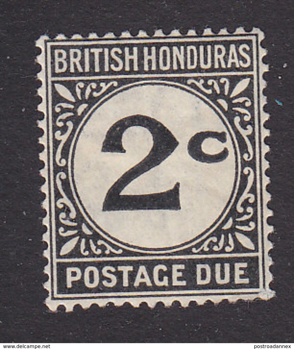 British Honduras, Scott #J2a, Mint Hinged, Postage Due, Issued 1923 - British Honduras (...-1970)