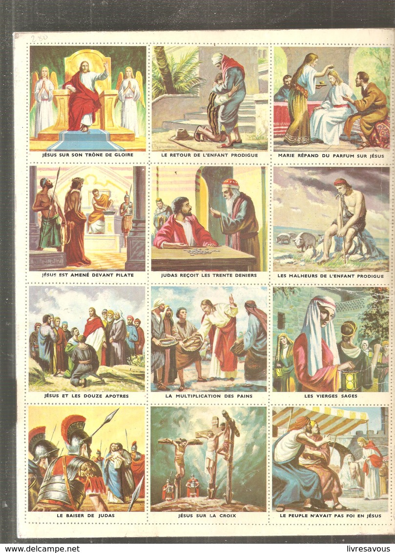 L'encyclopédie Par Le Timbre, Histoire De Jésus N° 37 Un Livre D'or Des Editions COCORICO De 1957 Complet - 6-12 Jahre