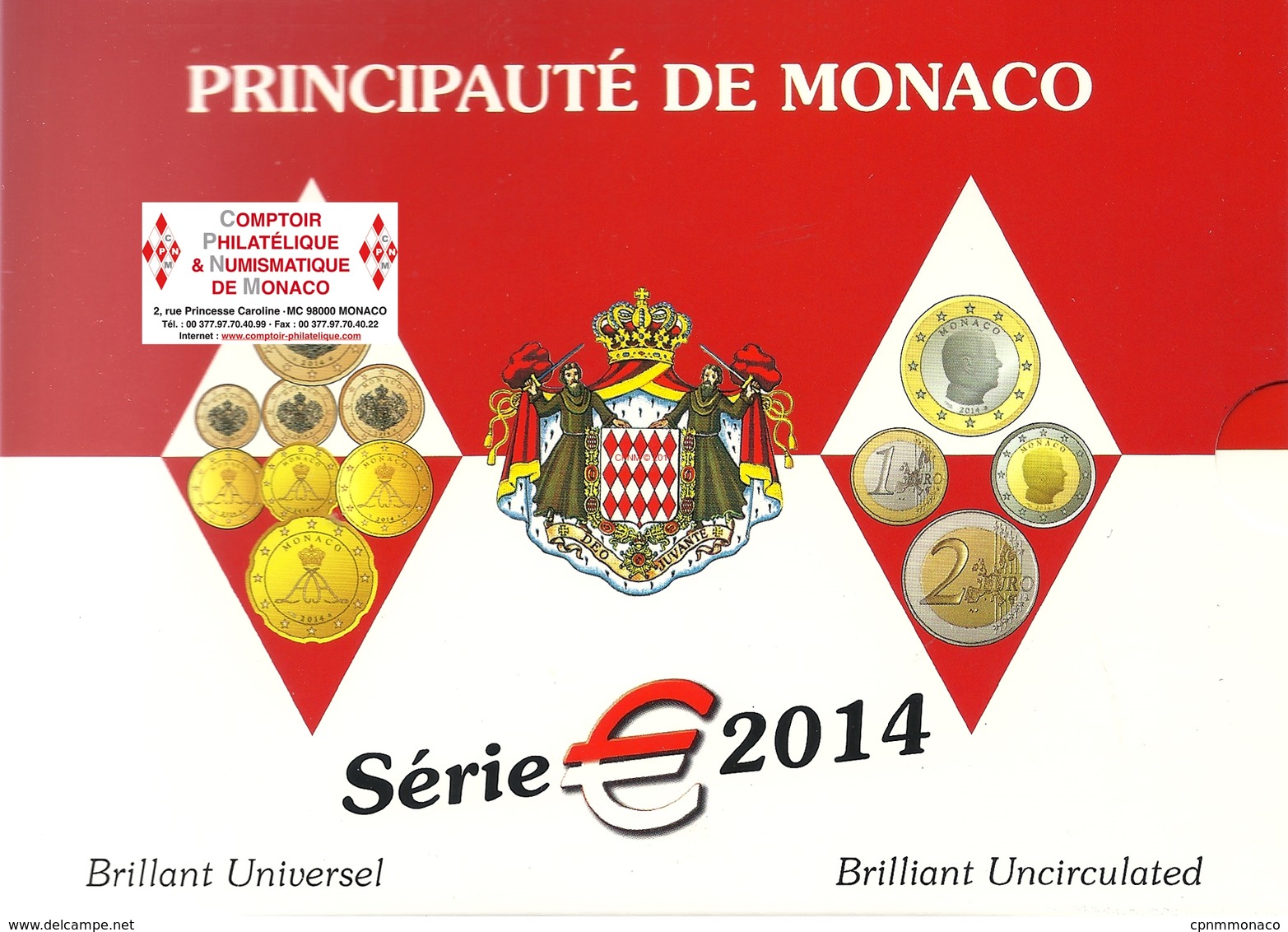 Monaco 2014 KMS 3, 88 Euro, AUFLAGE 8 000. - Monaco