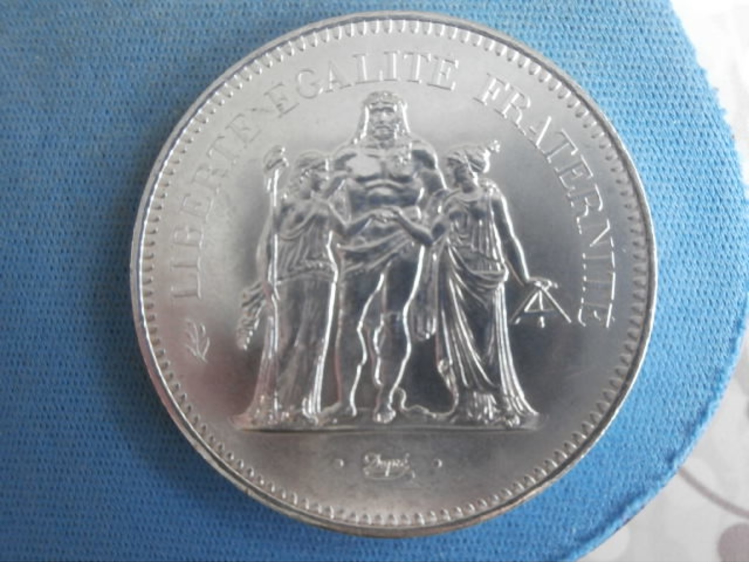 Pièce En Argent 50 Francs Hercule, Année 1975 - Autres & Non Classés